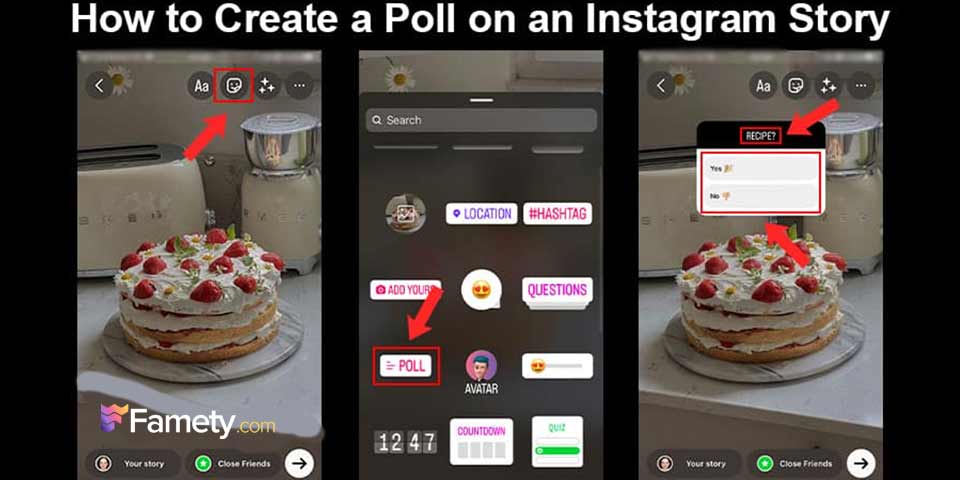 create a poll on Instagram story