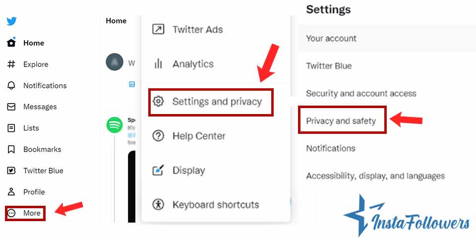 Twitter privacy settings