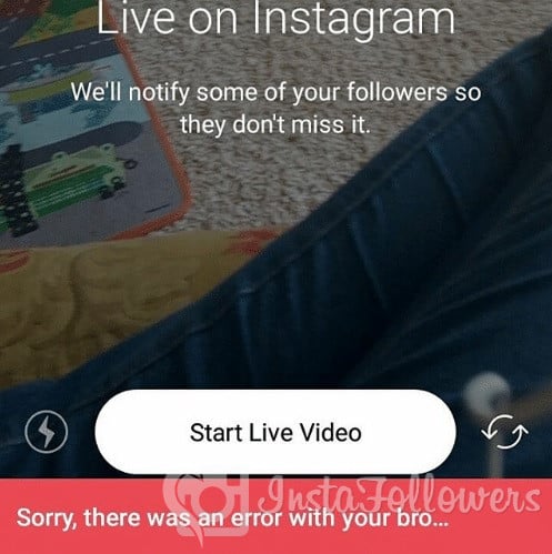 Instagram Live isn't working