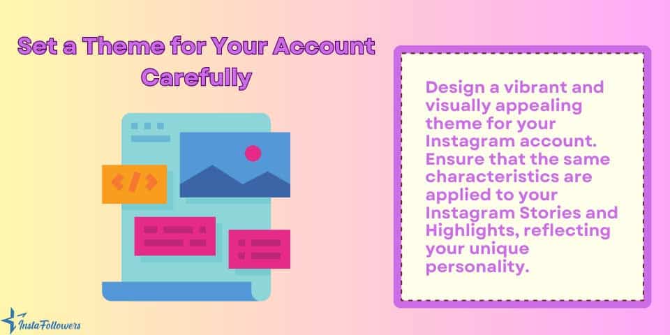 set a theme for your Instagram account