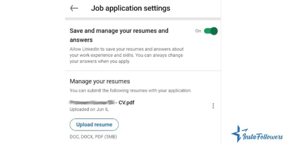 upload resume