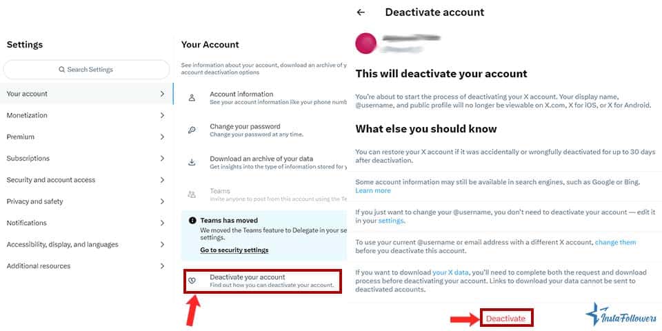 how to temporarily deactivate your Twitter (X) account