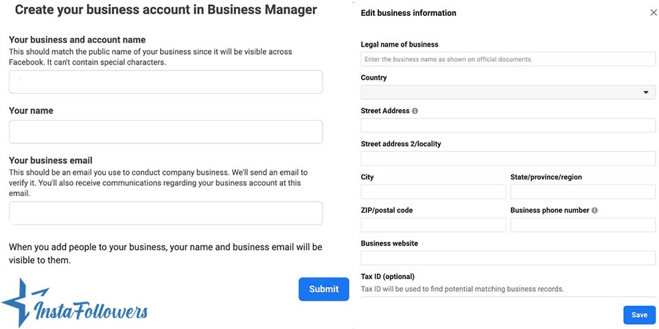 create business account