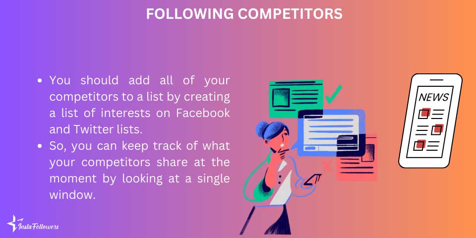 follow your competitors in social media