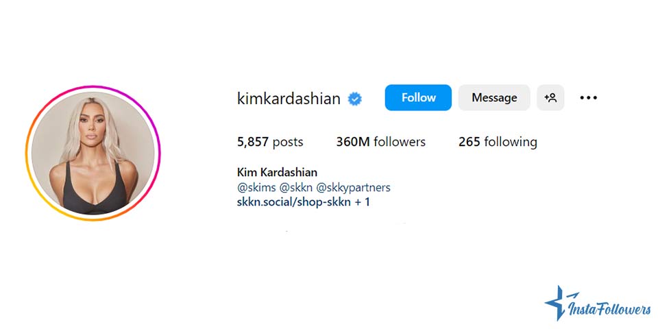 Kim Kardashian Instagram followers