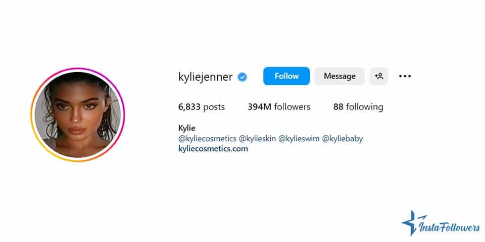 Kylie Jenner Instagram followers