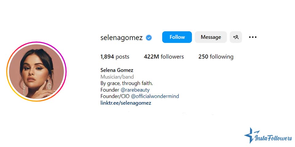 Selena Gomez Instagram followers