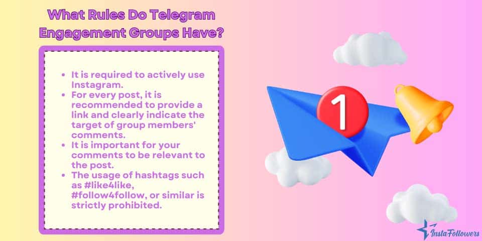 what rules do Telegram engagement groups have