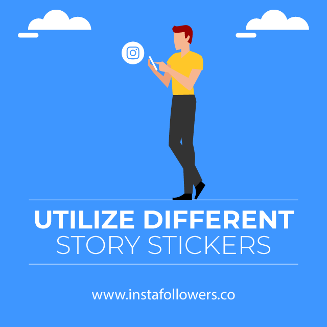 utilize different story stickers