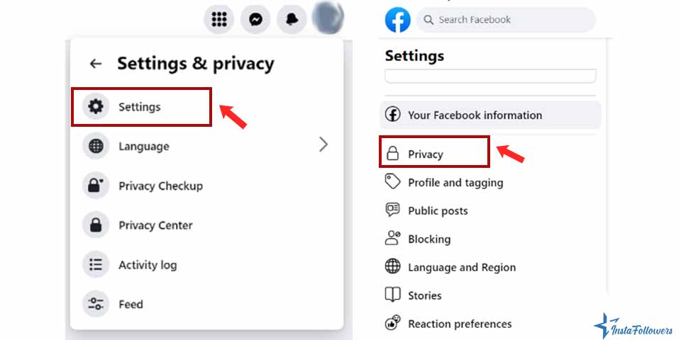 Facebook privacy settings