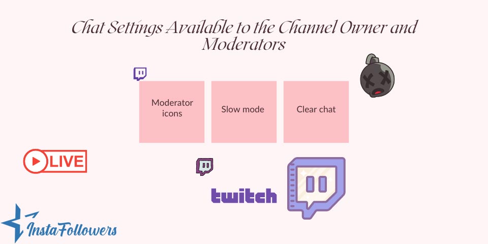 chat settings for moderators