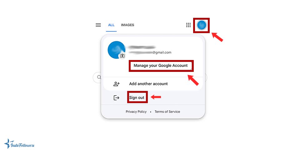 change default Google account on mobile