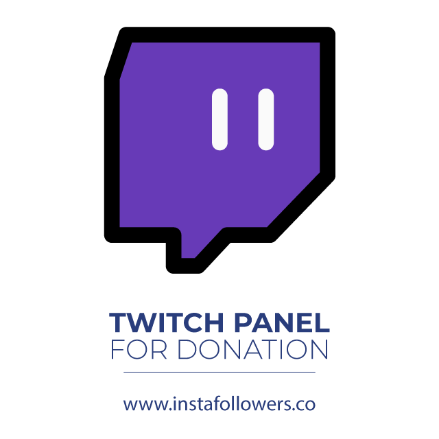 twitch panel for donation