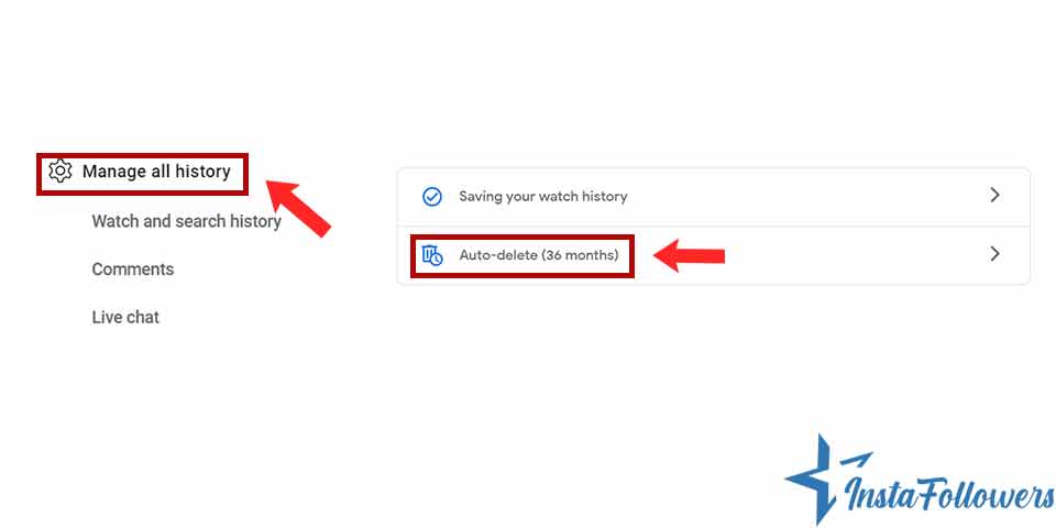 auto delete YouTube history