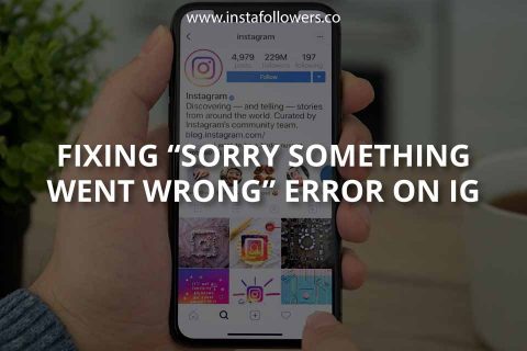 Fixing ”Sorry, Something Went Wrong” Error on IG