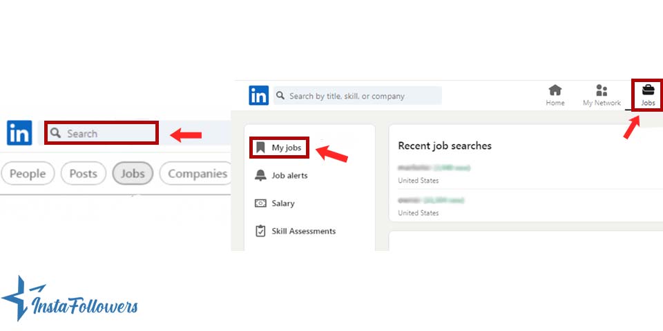 view saved jobs on LinkedIn