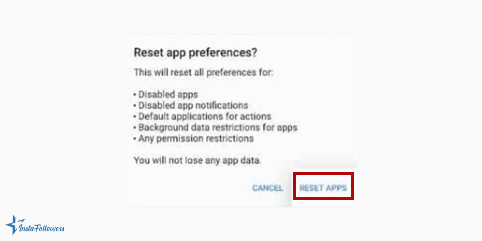 reset settings to fix unfortunately Instagram has stopped