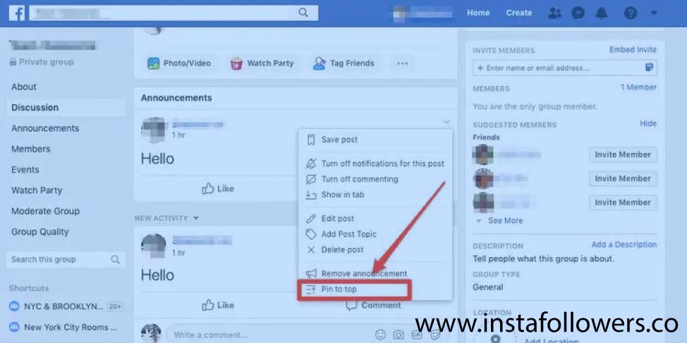 What Does Pin in Tab Mean on Facebook