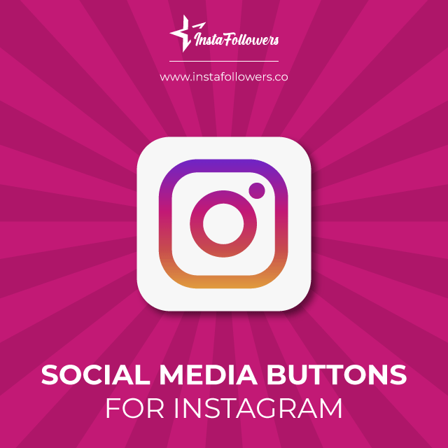 instagram social media buttons