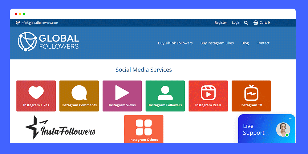 globalfollowers to buy instagram likes and views