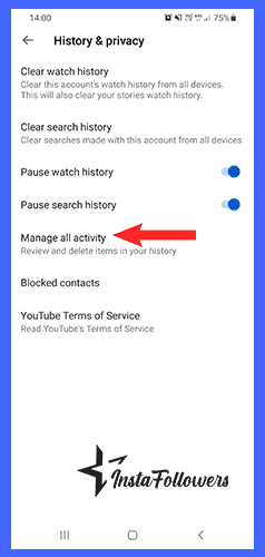 manage all activity