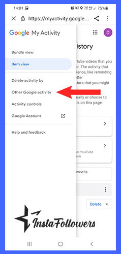 google other activity