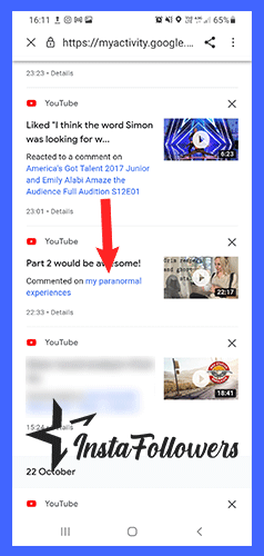 edit comments on youtube mobile