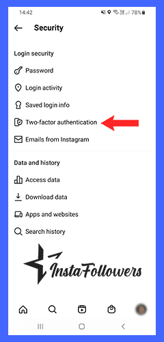 ig two factor authentication