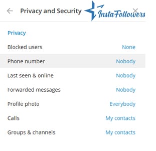 Telegram privacy