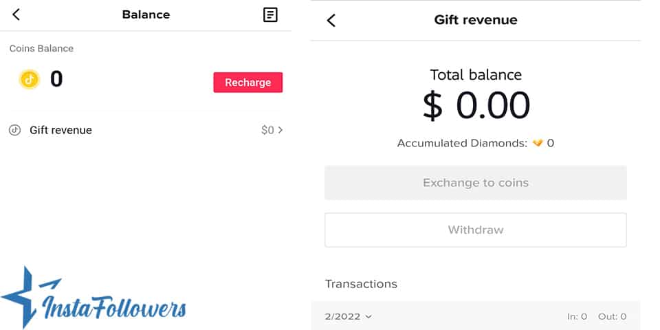 balance gift revenue