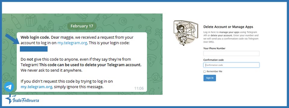 delete Telegram account