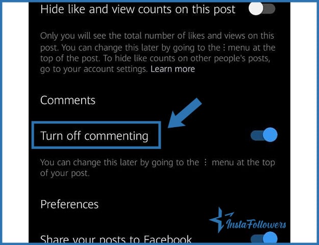 disable commenting