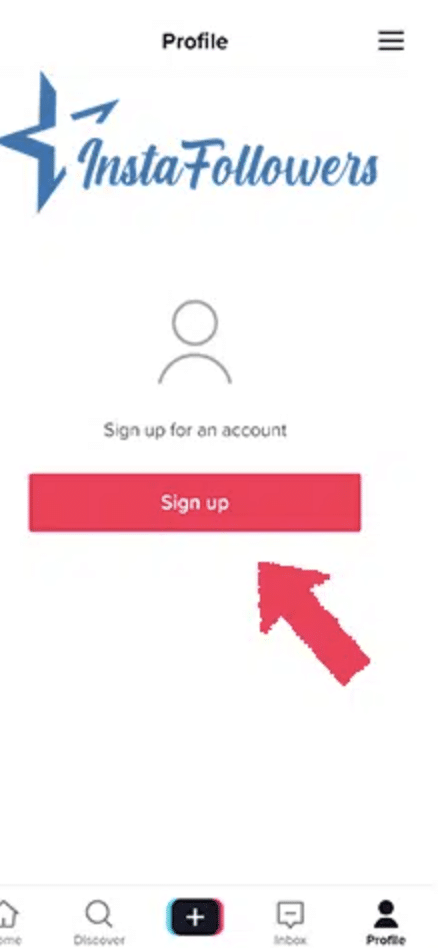 sign up for TikTok