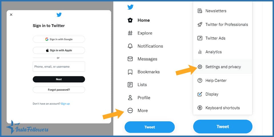 settings and privacy