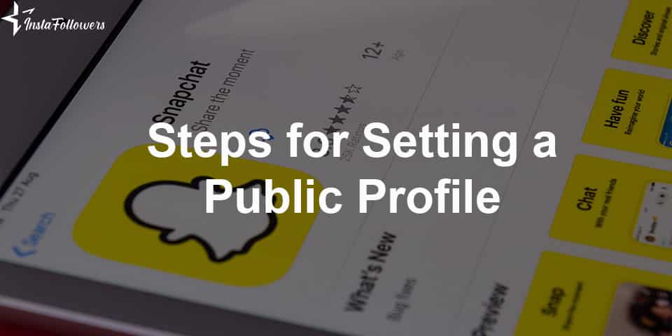 snapchat creating a public profile