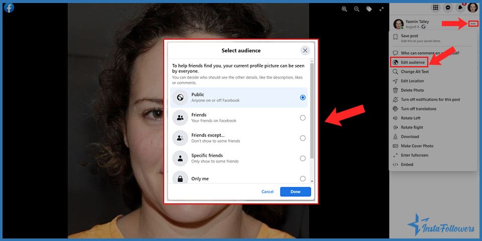 how to lock profile picture on facebook