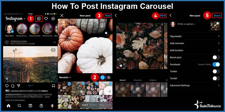 how to post instagram carousel