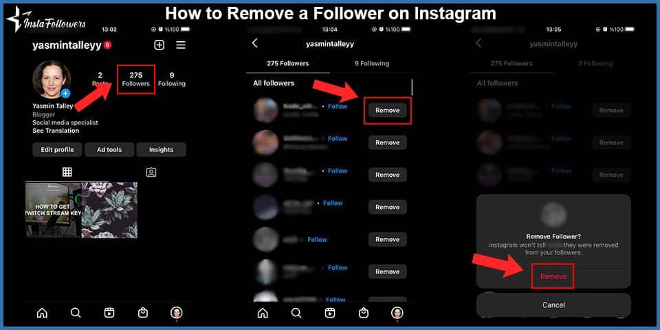 how to remove a follower on instagram