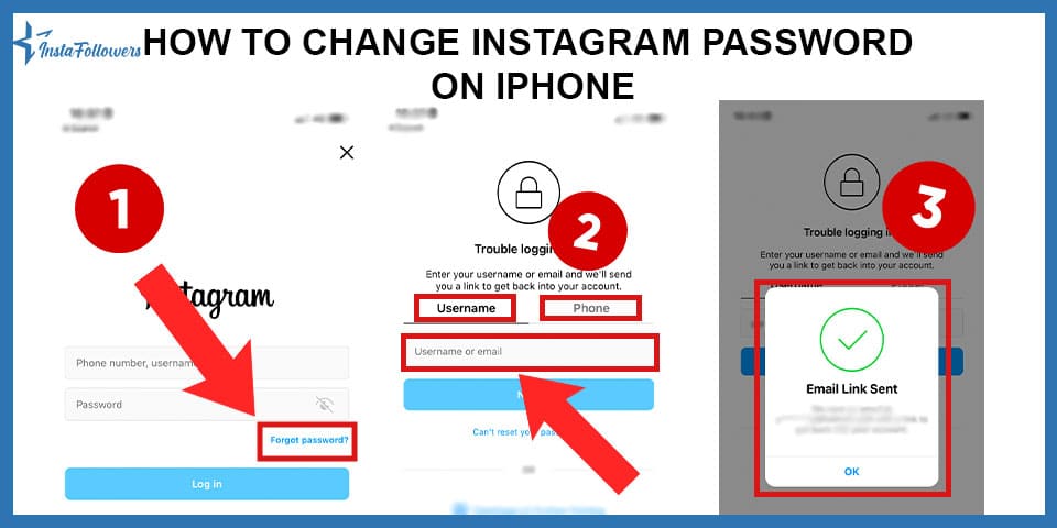 how to change instagram password on iphone