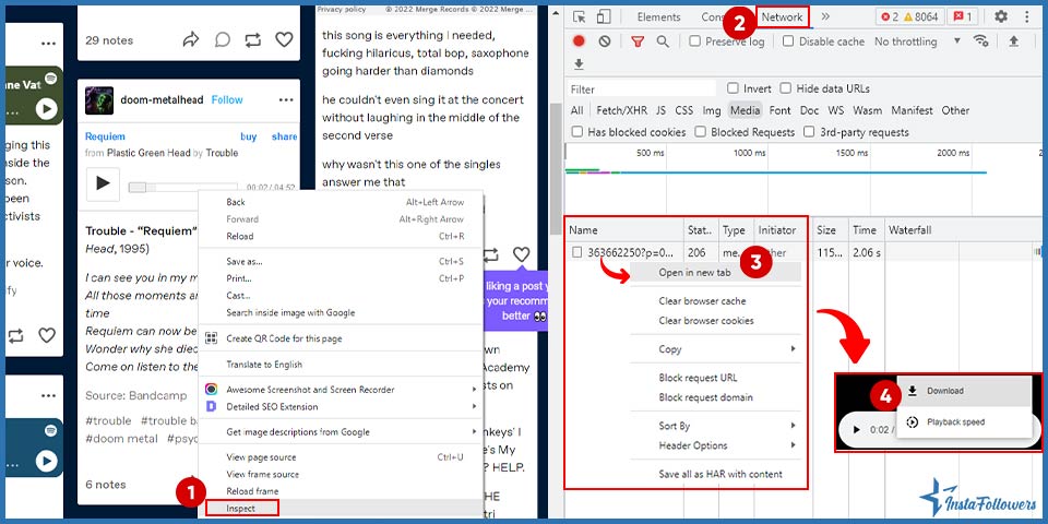 how to download tumblr audio