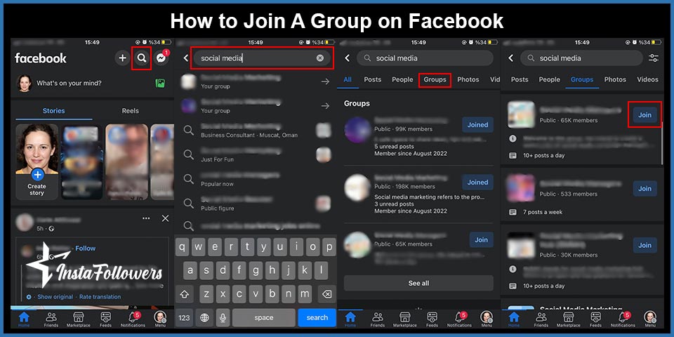 how to join a group on facebook