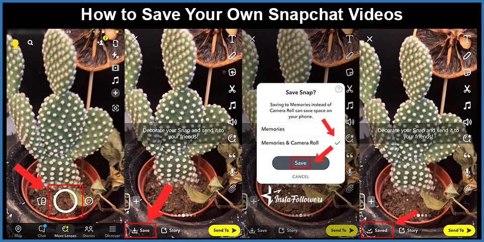 how to save your own snapchat videos