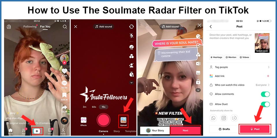 how to use the soulmate radar filter on TikTok