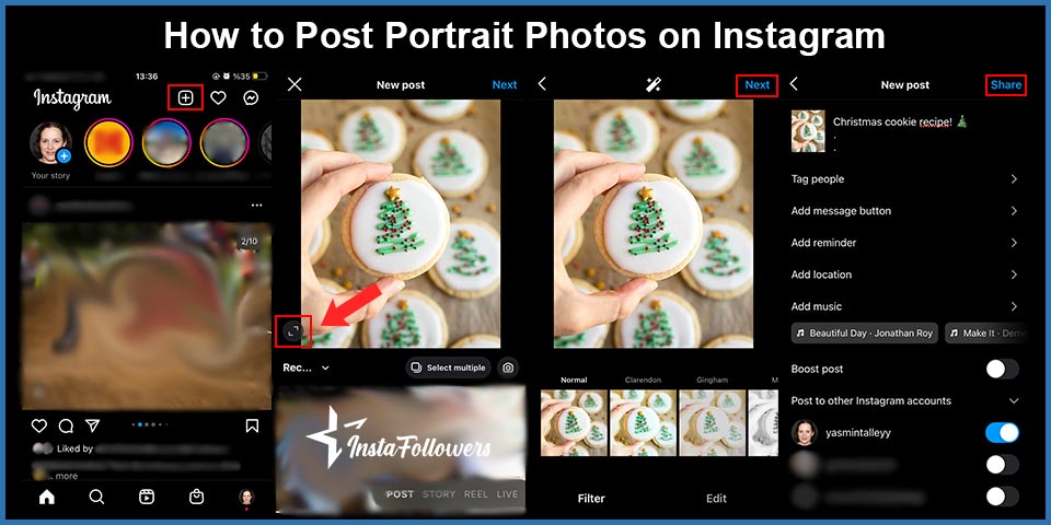 how to post portrait photos on instagram