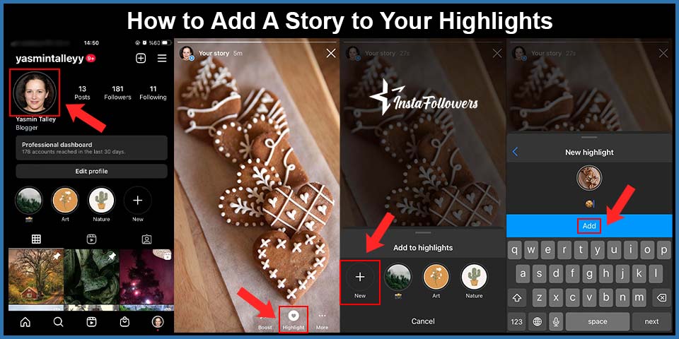 how to add a story to your highlights