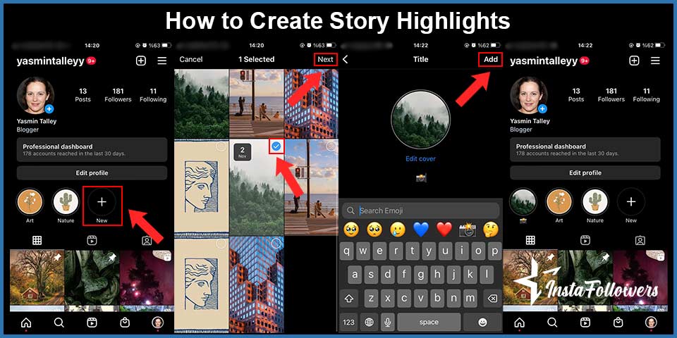 how to create story highlights