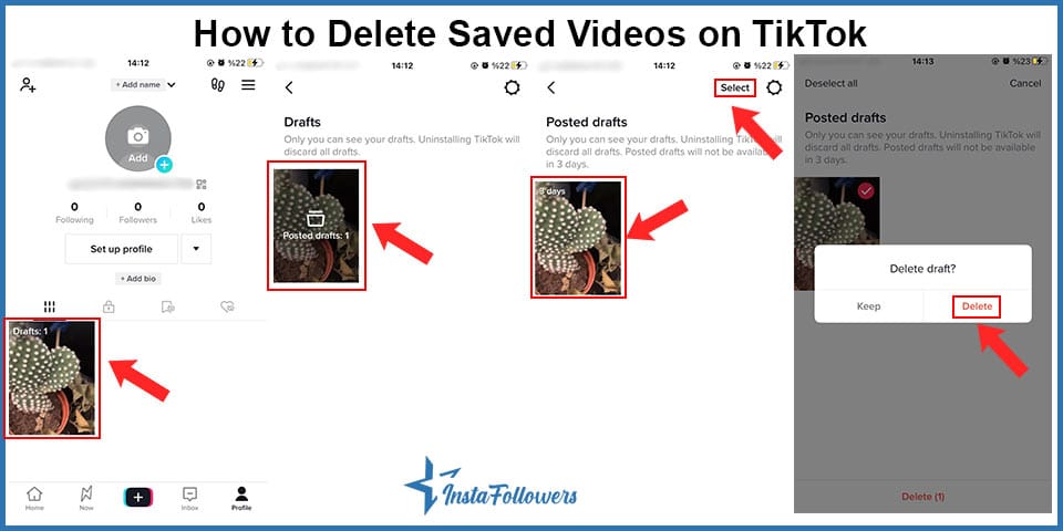 how to delete saved videos on tiktok