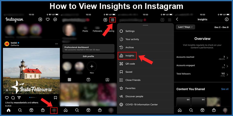 how to view insights on instagram