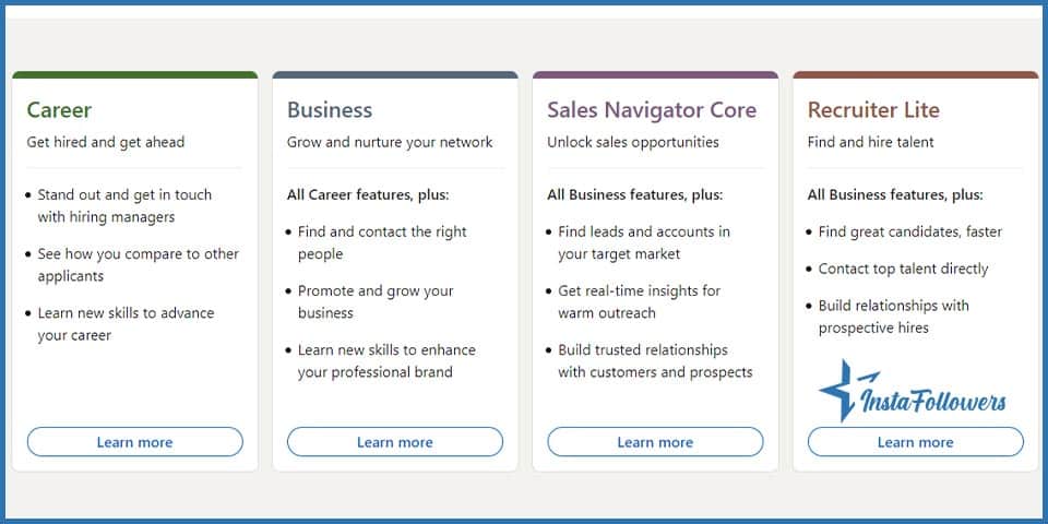 linkedin premium plans