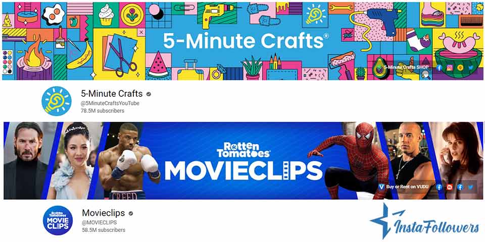 YouTube cool banner examples